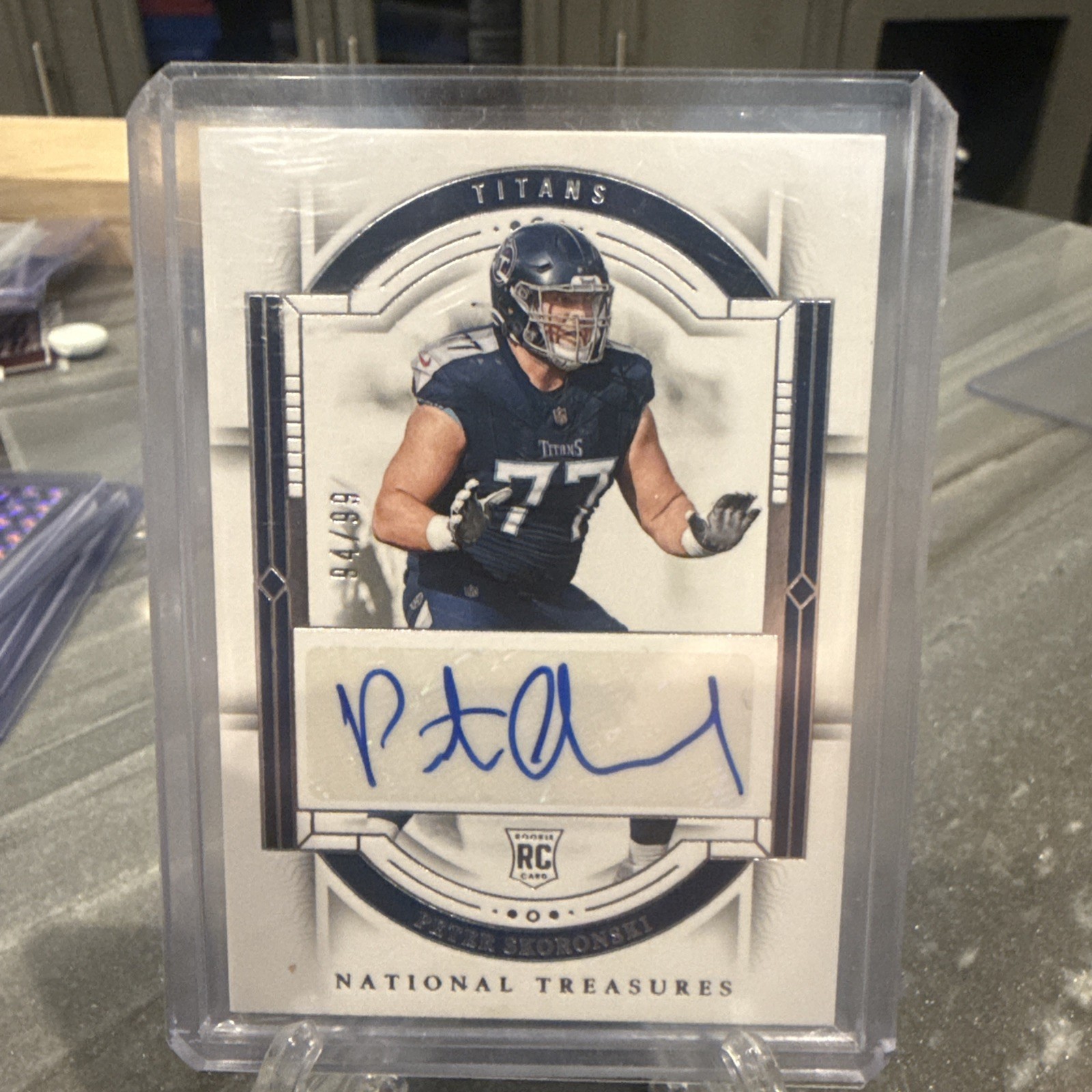 PETER SKORONSKI 2023 NATIONAL TREASURES ROOKIE AUTOGRAPH RC AUTO /99 Q6116