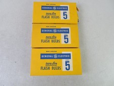 35x General Electric Number 5 Sure Fire Flash Bulbs 3 Dozen -1 Boxes of 12 New