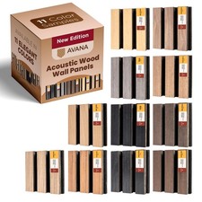Acoustic Wall Panels Color Samples Pack - Premium Wood Panels for Wall Decor ...