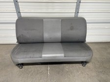 1999-2010 Ford F250 F350 F450 Super Duty Front Bench Seats Seat Gray Vinyl Cloth