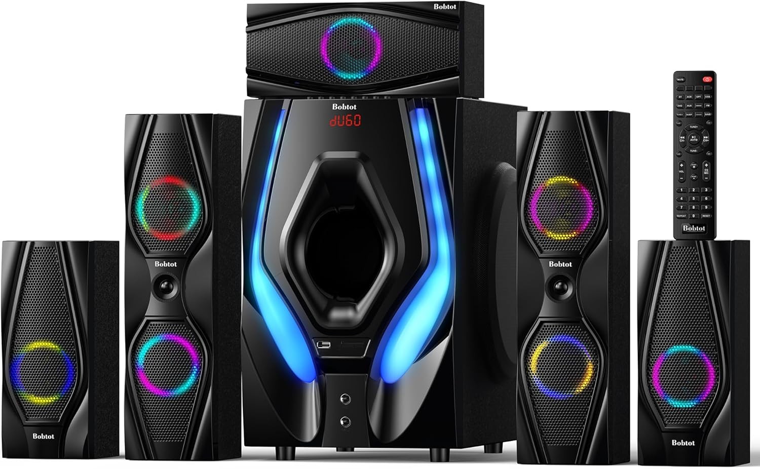 Speakers Home Theater Systems 1200 Watts Peak Power 5.1/2.1w