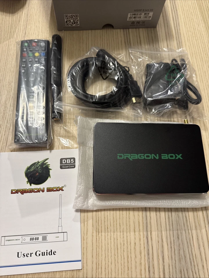Dragon Box DB5 Smart Media TV Streaming Device Quad Core 4K, New W Remote - Image 3 of 4
