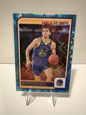 2023-24 Panini NBA Hoops Brandin Podziemski #264 Teal Explosion Rookie Warriors