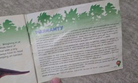 Jurassic Park (Nintendo, NES) Instruction Manual Only
