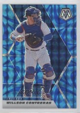 2021 Panini Mosaic Reactive Blue Mosaic Prizm Willson Contreras #52 2l4