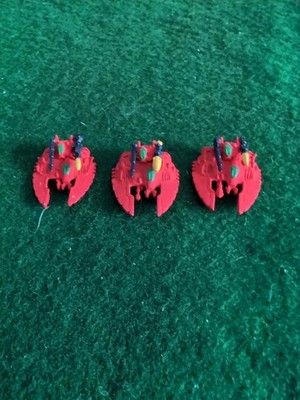 Warhammer Epic 40k Eldar Falcon Grab Tanks. 3 lackierte Metallfahrzeuge.