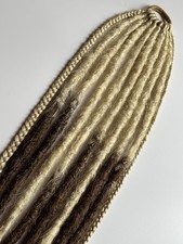 Dreadlock Dreads Ponytail Synthetic Extensions Elastic hair tie blonde brown