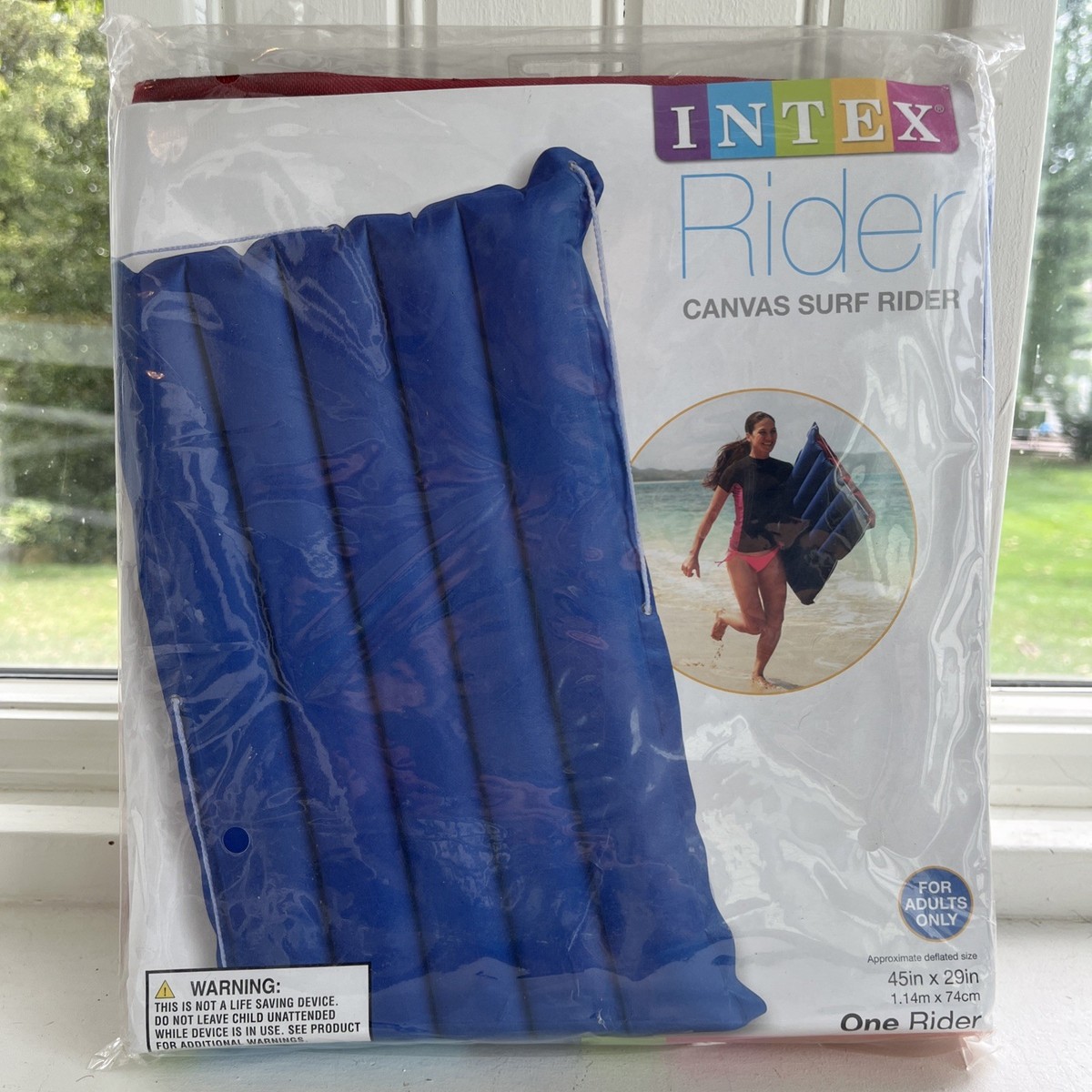 Intex Canvas Surf Rider Pool Beach Float Red Blue #59194EP 45