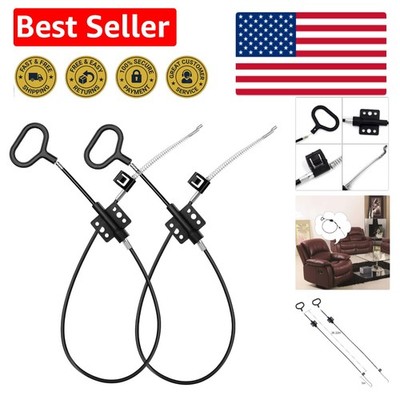 Sofa Recliner Cables - Durable 43-Inch Replacement with Universal D Ring Handle