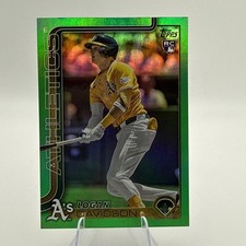 Logan Davidson #/99 Green Holo Foil Parallel Rookie Card - 2025 Topps Update. rookie card picture