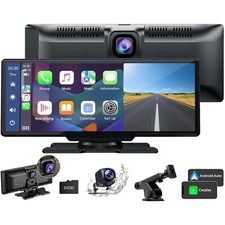 9.26" Wireless Carplay  Android Auto with 2.5K Dash Cam  1080P Backup Camera