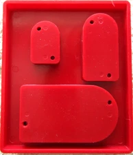 Sizzix Original Red Die Cutter TAG CRESCENT COMBO  Part # 38-0942 No Color Label