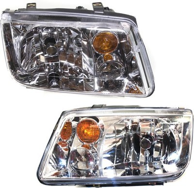 For 02-05 VW Jetta Front Headlight Headlamp w/o Fog Lights w/o Bulb SET PAIR