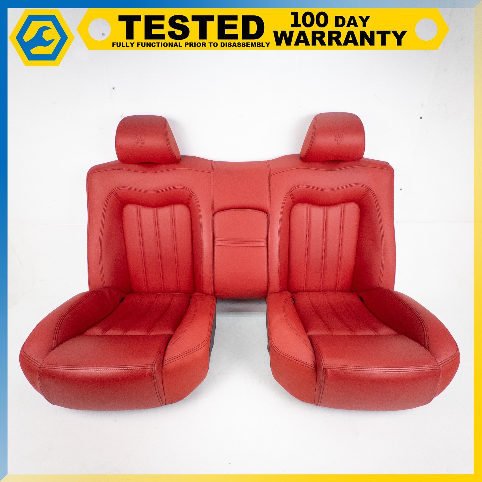 08-19 MASERATI GRANTURISMO COUPE REAR RIGHT & LEFT SIDE SEAT ASSEMBLY SET OEM