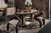Esstisch 4X StüHle 5Tlg Esszimmer Garnitur LehnstüHle Modern Erwachsene Holz Neu