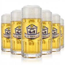 6x Post Brauerei Weiler Bier Glas Bierseidel 0,5l Krug Rastal Falkenstein