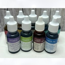 Stampin Up INK REFILLS Stamp Pad Reinkers Lot of 9