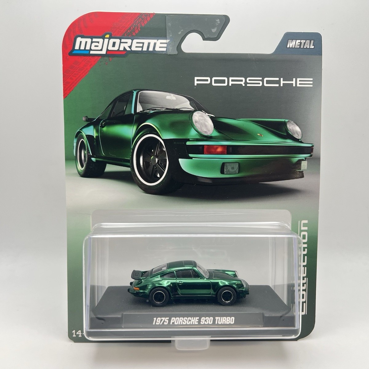 MAJORETTE - 1975 Porsche 930 Turbo Green Metallic 1:64 Diecast