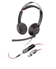 Poly Blackwire C5210 Monaural USB-C Headset 3.5mm Plug USB-C/A Adapter 8X230A6