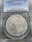 1890 CC Morgan Silver Dollar PCGS XF-40