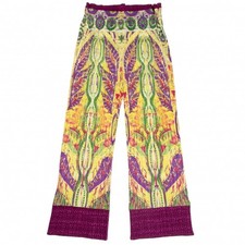 PLEATS PLEASE Hem Mesh Switching Printed Pants Size 5 K-128389 