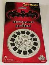 1997 Batman  Robin Movie 3D View-Master 3 Reel Packet SEALED