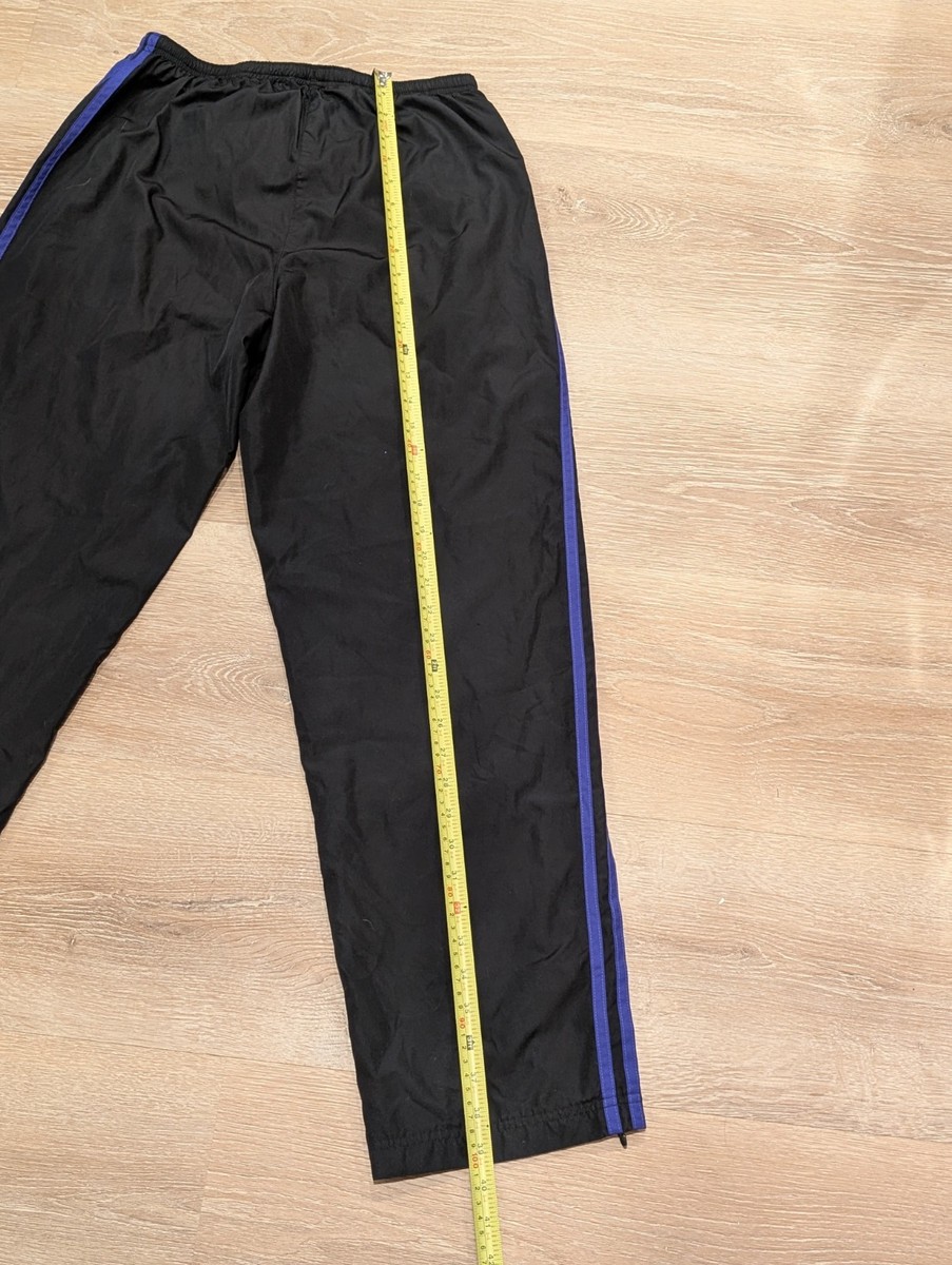 VTG Y2K Adidas Track Pants Men's Medium Black Purple 3