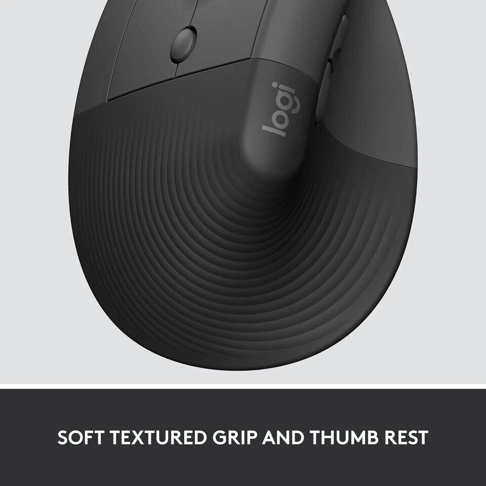 Logitech Lift for Business Left, Vertical Ergonomic Mouse - Left-Handed Wireless - Image 3 of 4