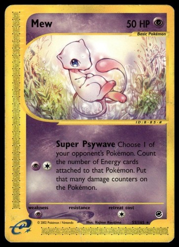 Mew 55/165 2002 GameFreak Pokemon Expedition Base Set TCG