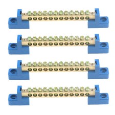 Quluxe Terminal Bus Bar Terminal Block Brass Wire Screw Terminal, 12 Positions S