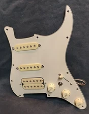Loaded HSS Cream Pickguard W/GM Hex pole Singles & Hot Hexbucker Bridge
