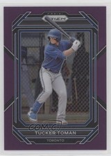 2023 Panini Prizm Purple Prizm 62/99 Tucker Toman #117 1v1