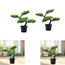 Artificial Bonsai Tree Fake Plant Ornament for Hotel Office Desk Living Room