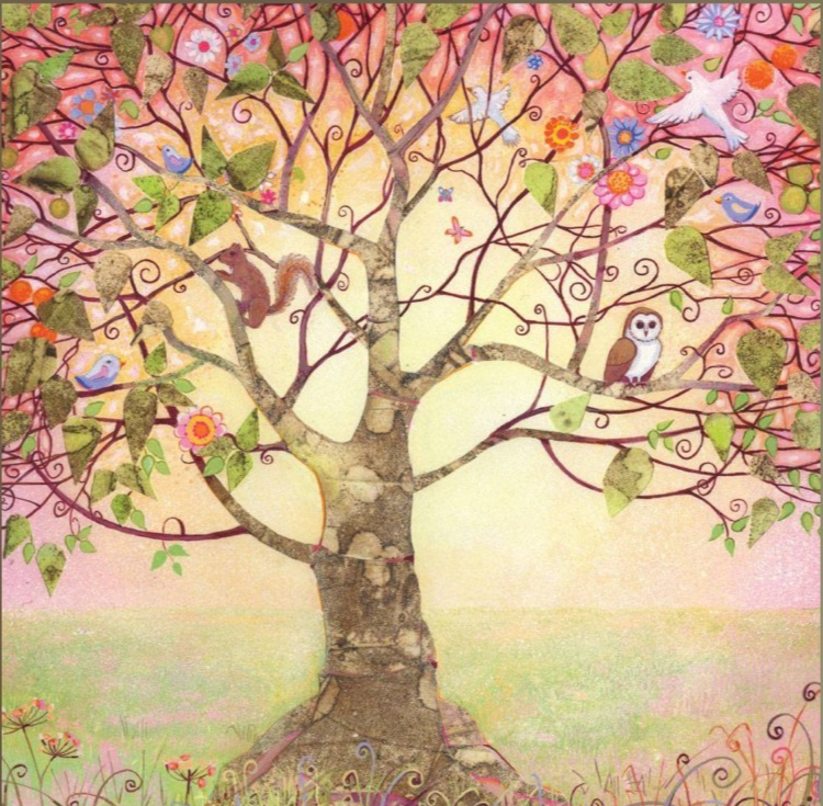 The Tree of Life Themed Greeting Card - By P Gaj - Sale For Our Animal Charity