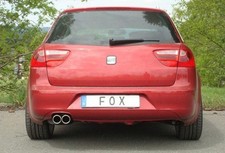 FOX Racing Sportanlage ab Kat 2x80mm gerollt für Seat Exeo 3R Limo Kombi ST 1.8l