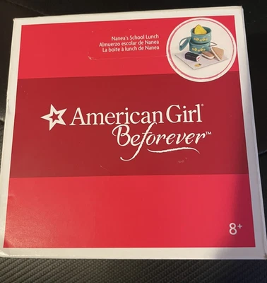American Girl Nanea School Lunch Out For Sushi Chopsticks Plate Lunchbox-NIB