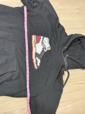 Mostly Heard Rarely Seen 8-Bit Jordan Union Sneaker  Hoodie Black Men's $395