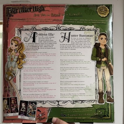 BRAND NEW IN BOX 2013 Ever After High Doll Set Ashlynn Ella & Hunter Huntsman