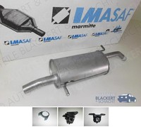 Imasaf ESD Auspuff Endtopf+Anbauteile für Citroen / Peugeot C3 + Pluriel + 1007