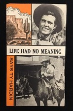 TY HARDIN BRONCO WESTERN COWBOY ACTOR HOLLYWOOD CHRISTIAN GROUP RELIGIOUS TRACT