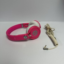 Beats by Dr. Dre MIXR Over the Head DJ Headphones - Pink Tested Excellent