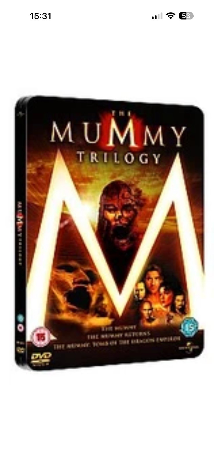 The Mummy / The Mummy Returns / The Mummy - Tomb Of The Dragon Emperor Steelbook