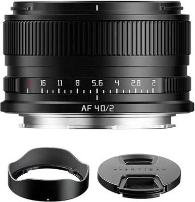 US Stock TTArtisan AF 40mm f/2 Full Frame Lens for L Mount Cameras S1M/S1R/S5K
