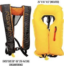 Havasu USCG Approved, Inflatable Life Jacket Vest, Automatic/Manual PFD, 24G CO2