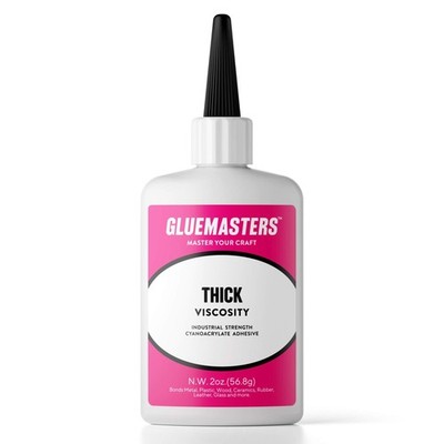 Professional Grade Cyanoacrylate (CA) Super Glue by GLUE MASTERS - 56 Clear 