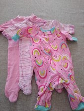 Lot of Baby Girl Footies Sleeper Newborn- 3m