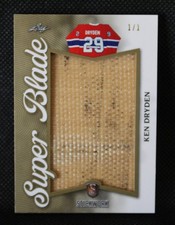 Ken Dryden - 2017/18 Leaf Stickwork, SUPER BLADE 1/1  Game Used Goalie Stick HOF