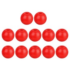 12Pcs Threaded Ball Knobs, 1.57" Dia M12 Female Thread Red for Machine Handle