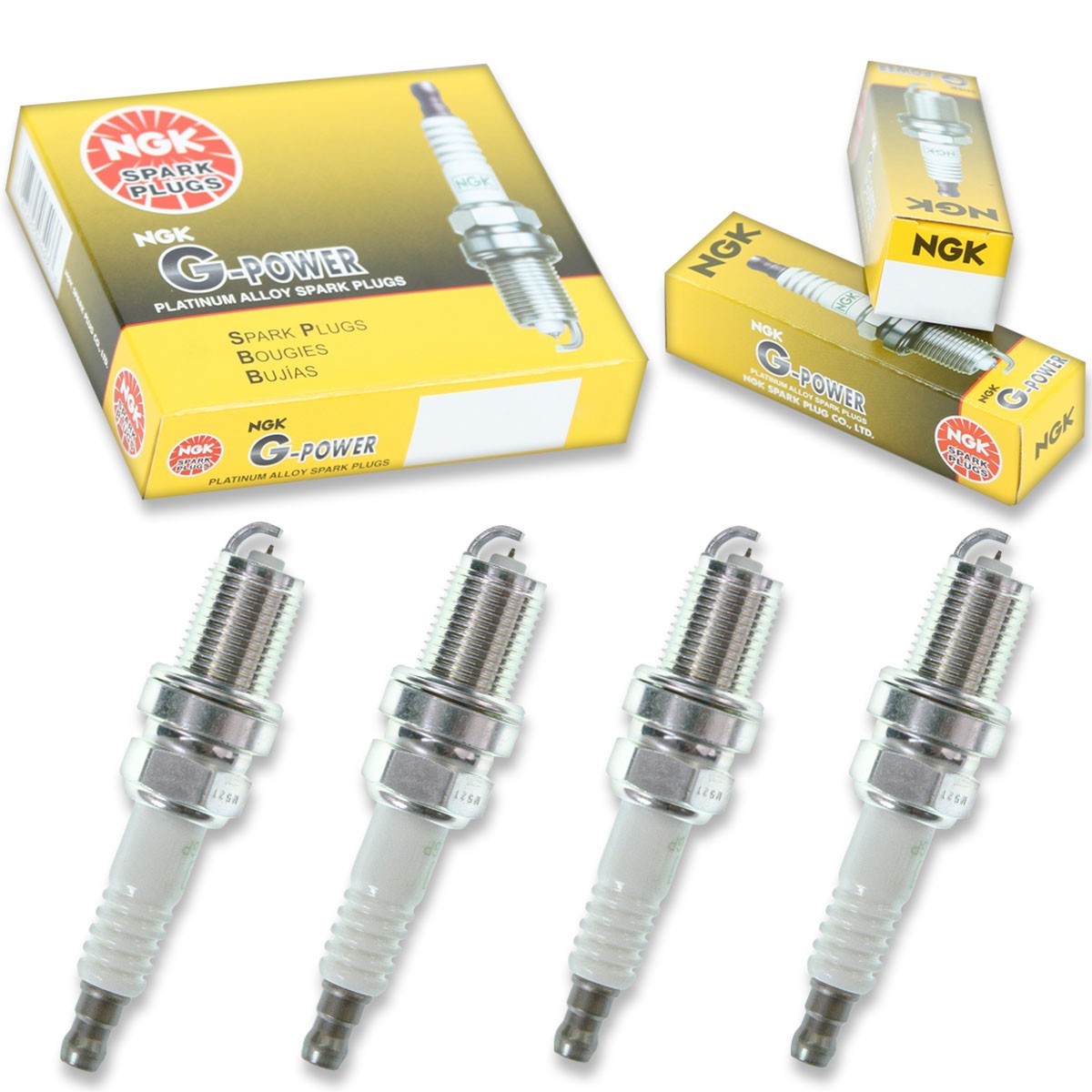 4 pcs NGK G-Power Spark Plugs for 1992-1994 Saab 900 2.1L L4 - Engine Kit lu