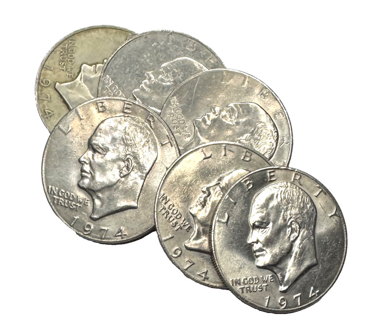 1974 Philadelphia Mint Eisenhower Dollar Circulated Clad (1 Coin Only)